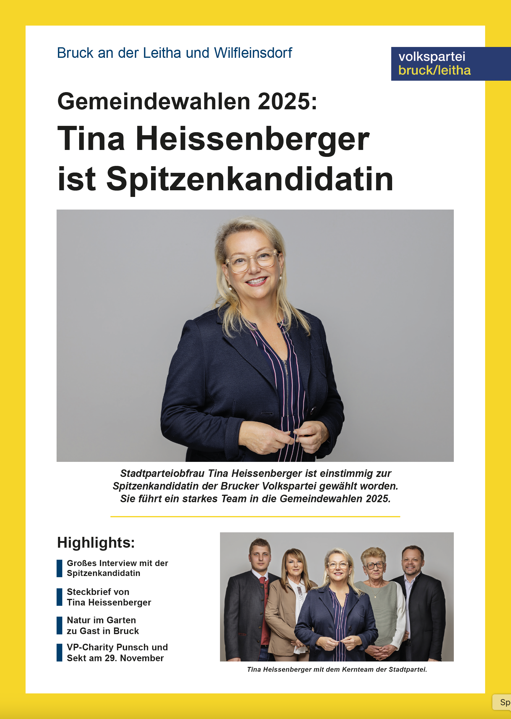 Cover der Gemeindeparteizeitung 11/2024