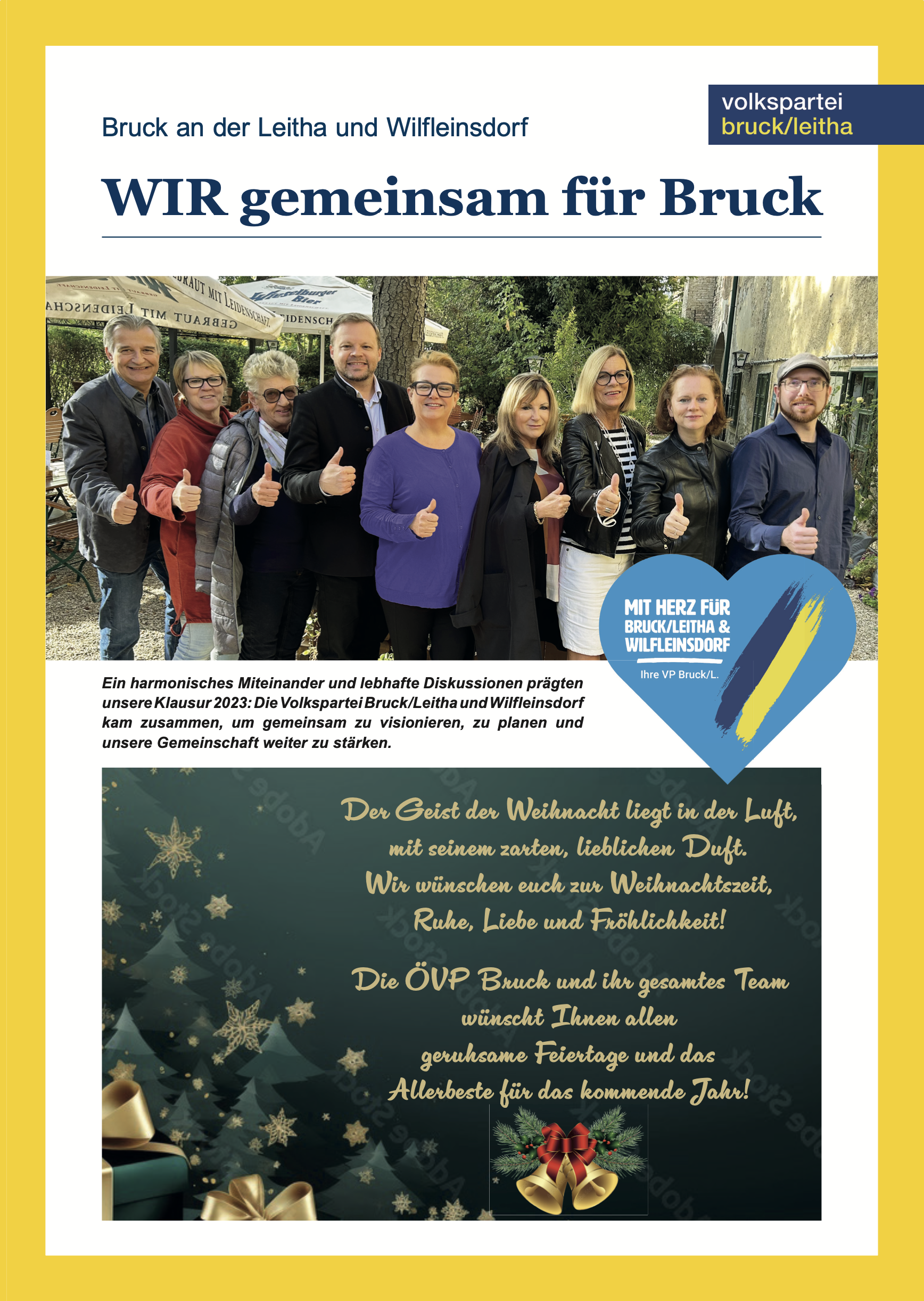 Cover der Gemeindeparteizeitung 12/2023