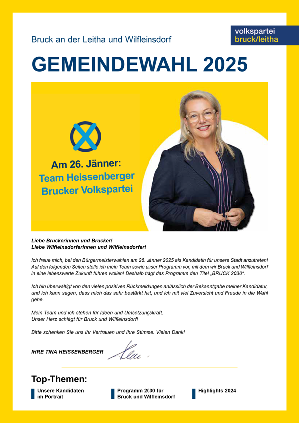 Cover der Gemeindeparteizeitung – Wahl 2025